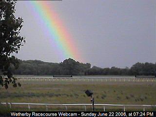 Rainbow over Wetherby Racecourse